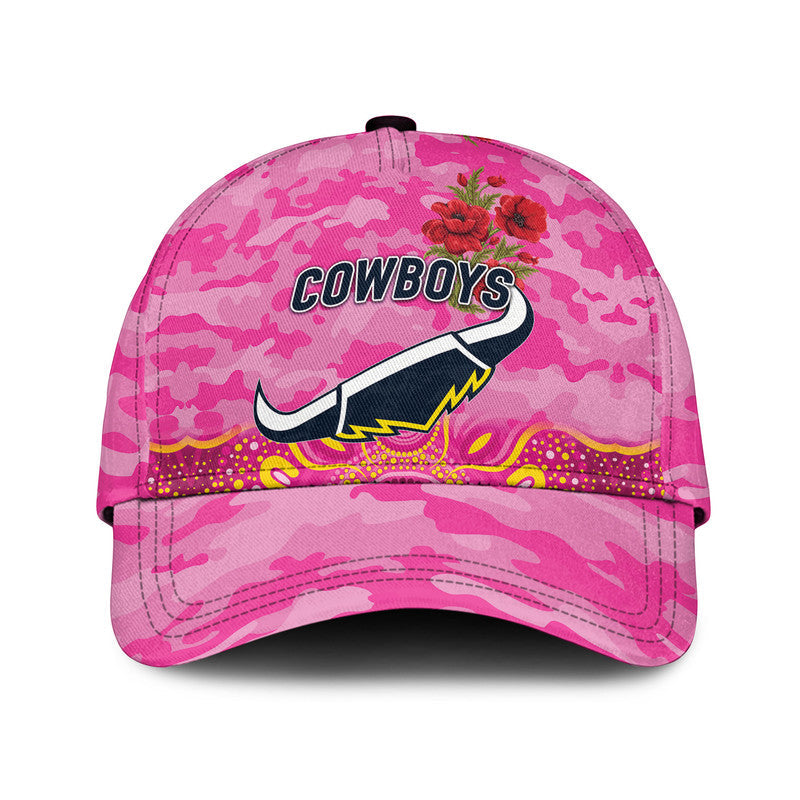 custom-personalised-north-queensland-cowboys-anzac-2022-nrl-classic-cap-indigenous-vibes-pink