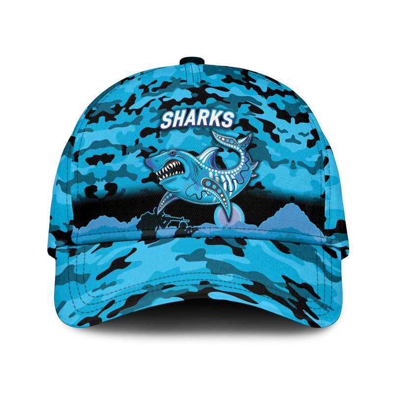 custom-personalised-cronulla-sutherland-sharks-anzac-2022-nrl-classic-cap-simple-style-black