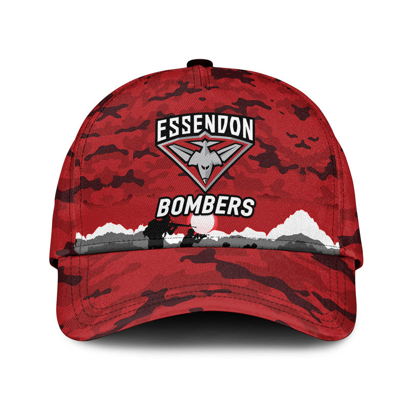 custom-personalised-essendon-bombers-anzac-afl-classic-cap-simple-style-red