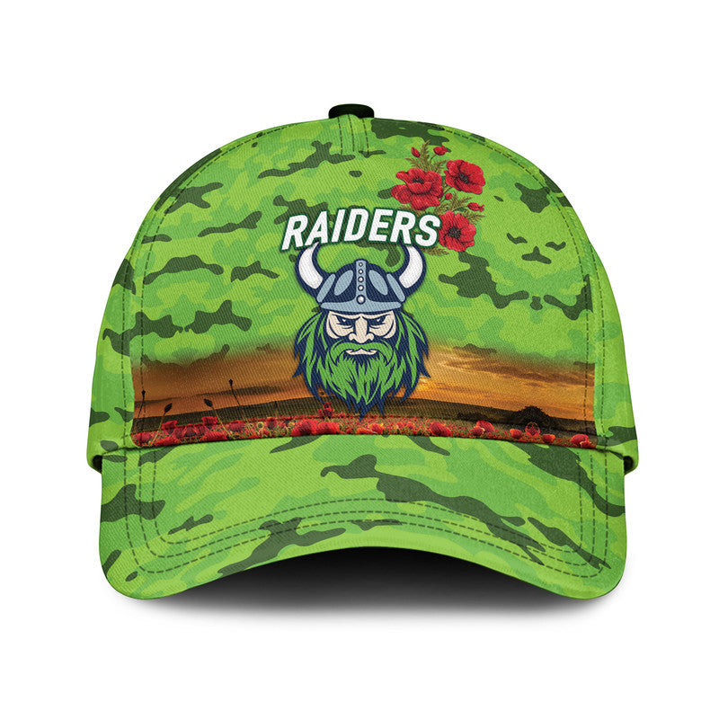 custom-personalised-canberra-raiders-anzac-2022-nrl-classic-cap-poppy-flowers-vibes