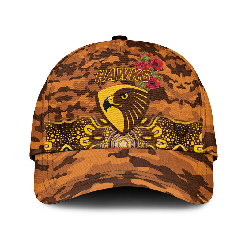 custom-personalised-hawthorn-hawks-anzac-afl-classic-cap-indigenous-vibes