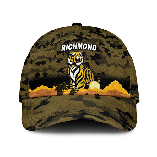 custom-personalised-richmond-tigers-anzac-afl-classic-cap-simple-style-black