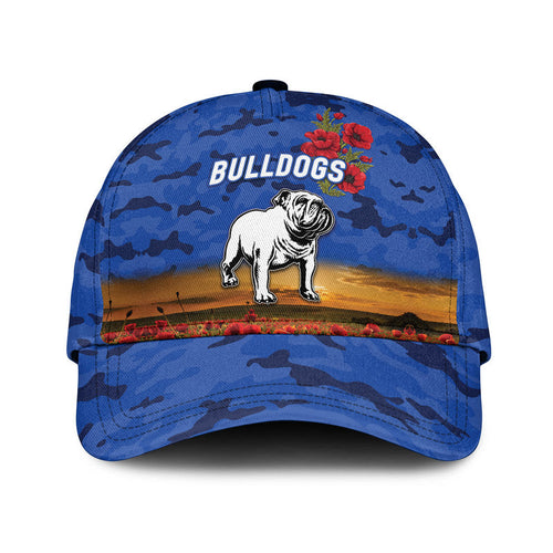 custom-personalised-canterbury-bankstown-bulldogs-anzac-2022-nrl-classic-cap-poppy-flowers-vibes-blue