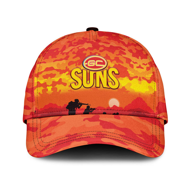 custom-personalised-gold-coast-suns-anzac-afl-classic-cap-simple-style