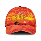 custom-personalised-gold-coast-suns-anzac-afl-classic-cap-simple-style