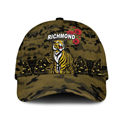 custom-personalised-richmond-tigers-anzac-afl-classic-cap-indigenous-vibes-black