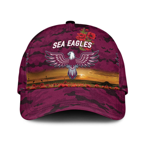 custom-personalised-manly-warringah-sea-eagles-anzac-2022-nrl-classic-cap-poppy-flowers-vibes