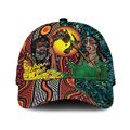 Australia Aboriginal Kangaroo Combine New Zealand Maori Kiwi Bird Cap - LT2