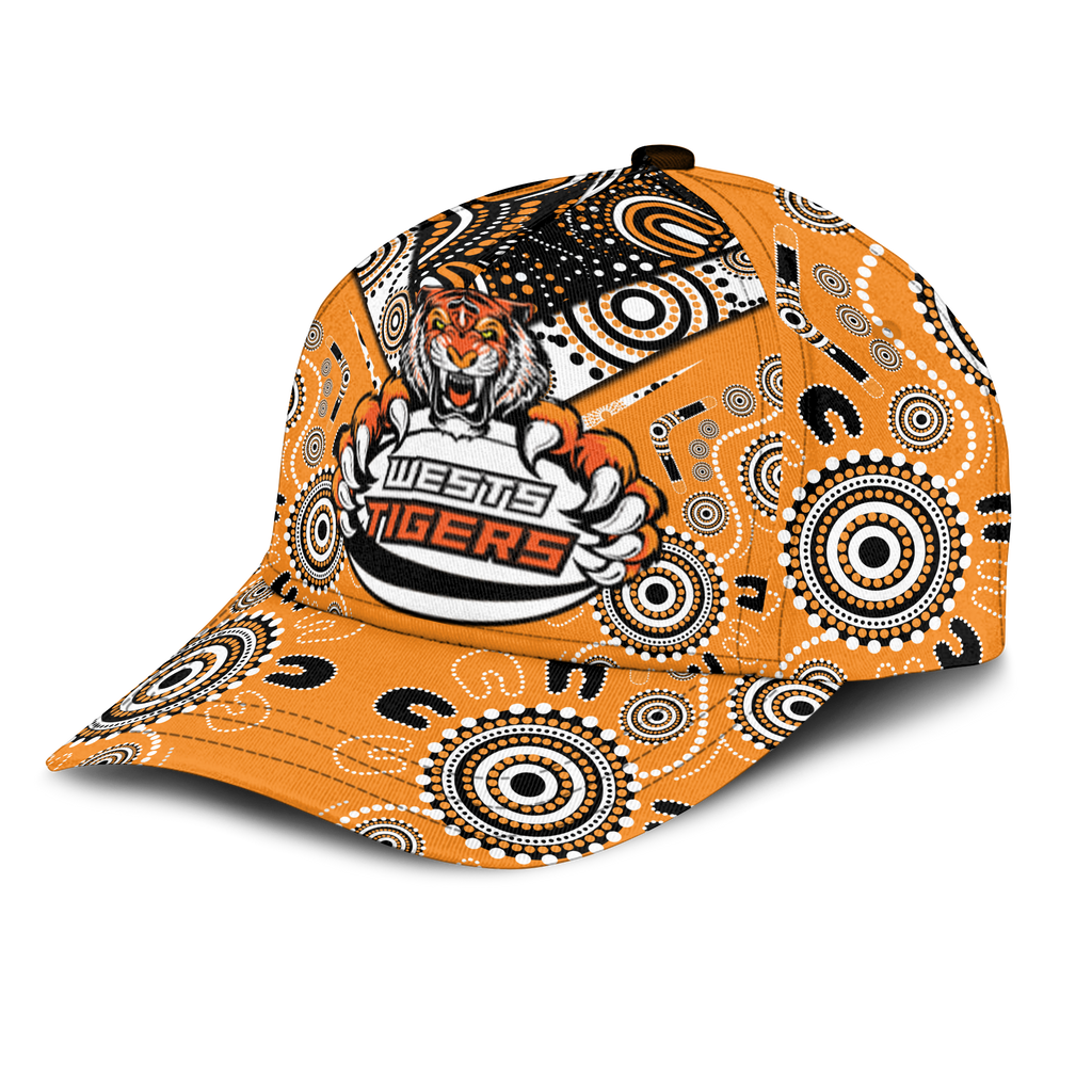 Wests Tiger Rugby Aboriginal Pattern Cap - LT2