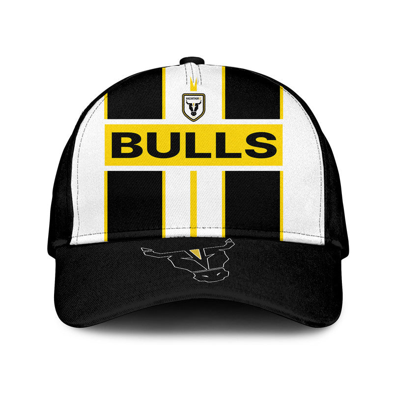 macarthur-soccer-classic-cap-bulls-mascot