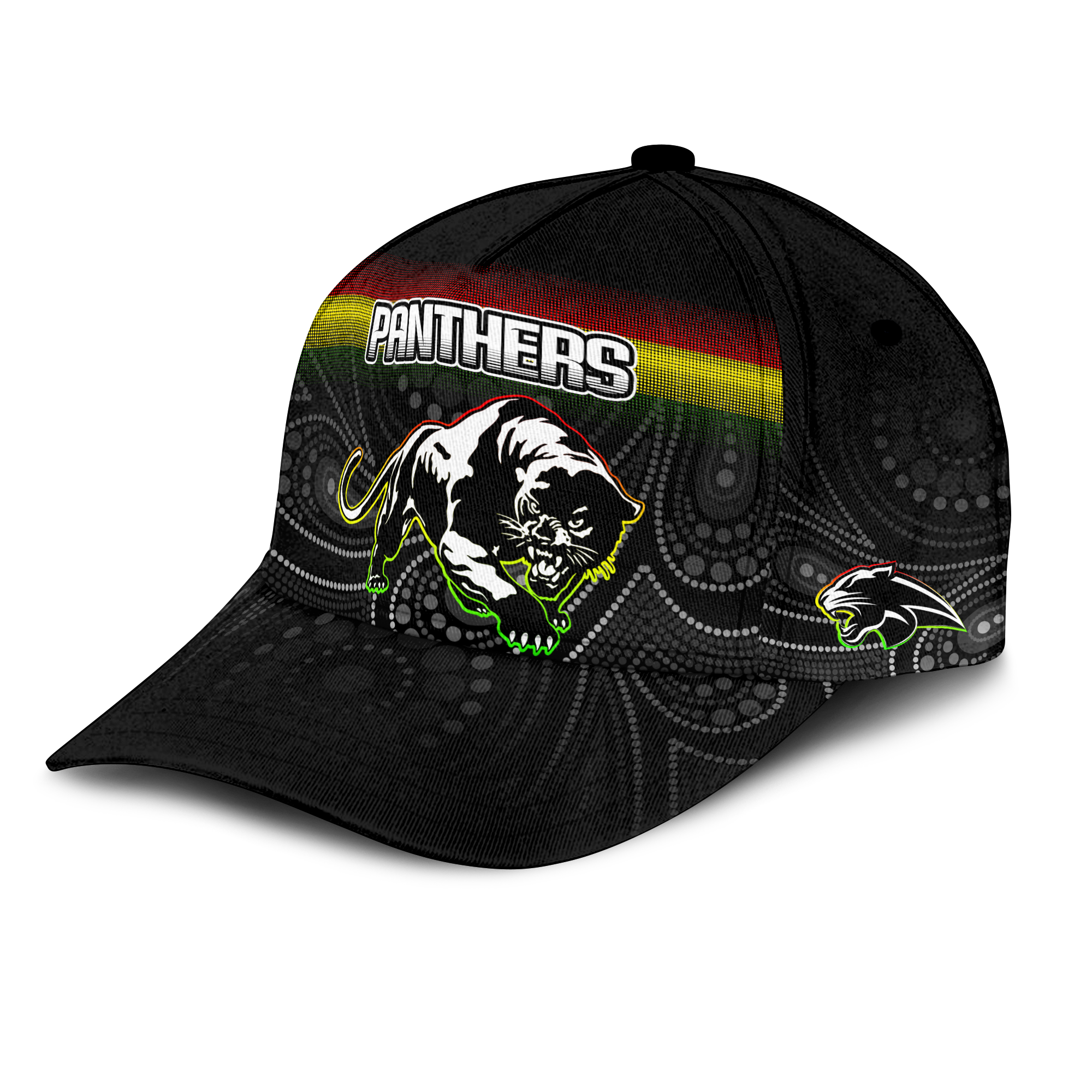 Black Panthers Rugby League Aboriginal Cap - LT2