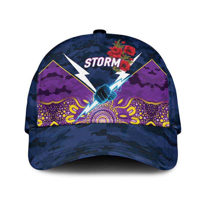 custom-personalised-melbourne-storm-anzac-2022-nrl-classic-cap-indigenous-vibes