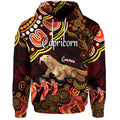 custom-personalised-australian-astrology-zip-up-and-pullover-hoodie-capricorn-goanna-zodiac-aboriginal-vibes-red