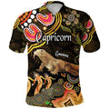 custom-personalised-australian-astrology-polo-shirt-capricorn-goanna-zodiac-aboriginal-vibes-gold