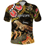 custom-personalised-australian-astrology-polo-shirt-capricorn-goanna-zodiac-aboriginal-vibes-gold