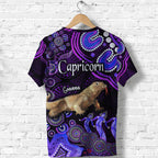 australian-astrology-t-shirt-capricorn-goanna-zodiac-aboriginal-vibes-purple