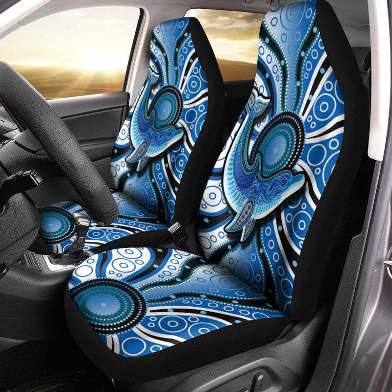 aboriginal-dolphins-car-seat-cover-blue-sea