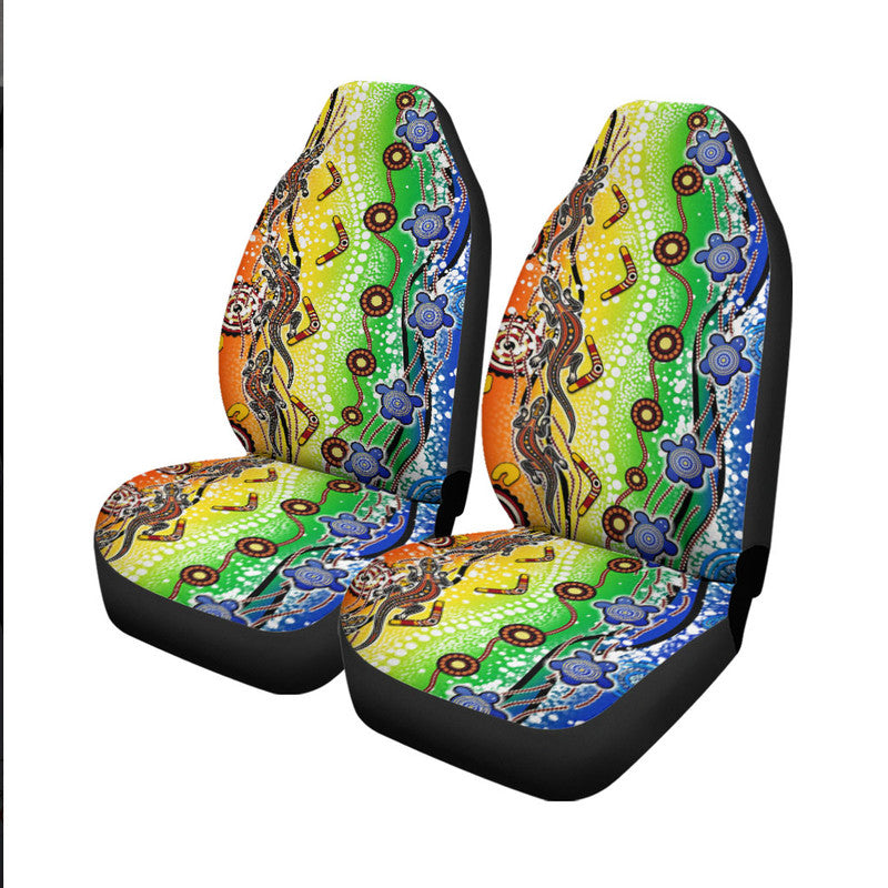 naidoc-aboriginal-lizard-and-turtle-car-seat-cover