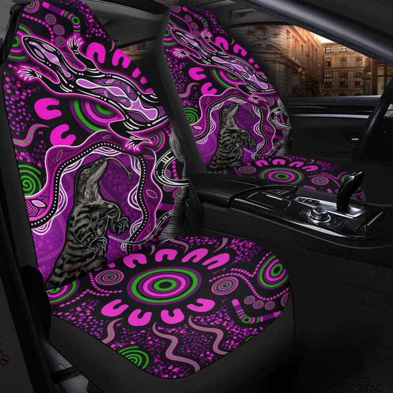 aboriginal-lizard-car-seat-cover-pink-color