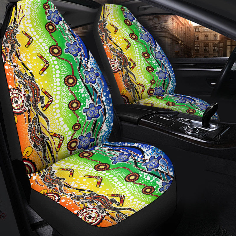 naidoc-aboriginal-lizard-and-turtle-car-seat-cover