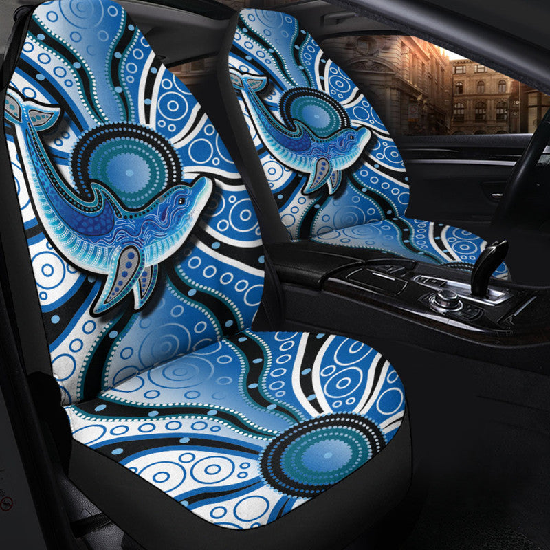 aboriginal-dolphins-car-seat-cover-blue-sea