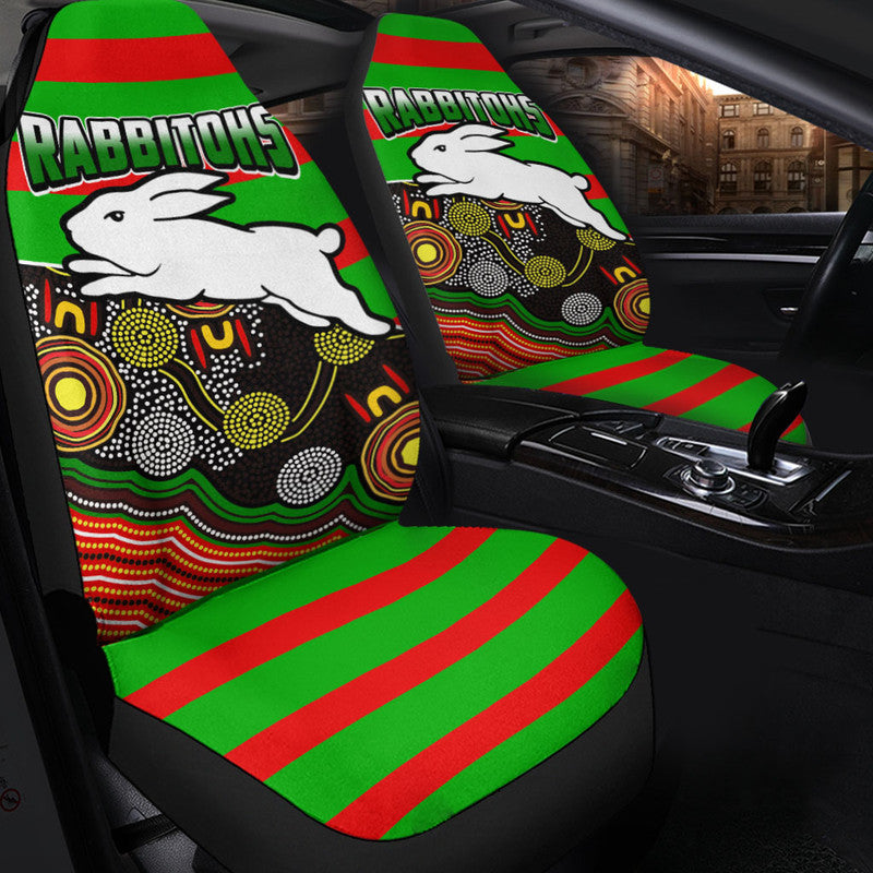 rabbitohs-rugby-car-seat-cover-aboriginal-basic-style