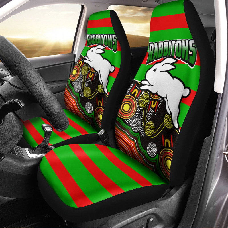 rabbitohs-rugby-car-seat-cover-aboriginal-basic-style