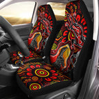 aboriginal-lizard-car-seat-cover-red-color