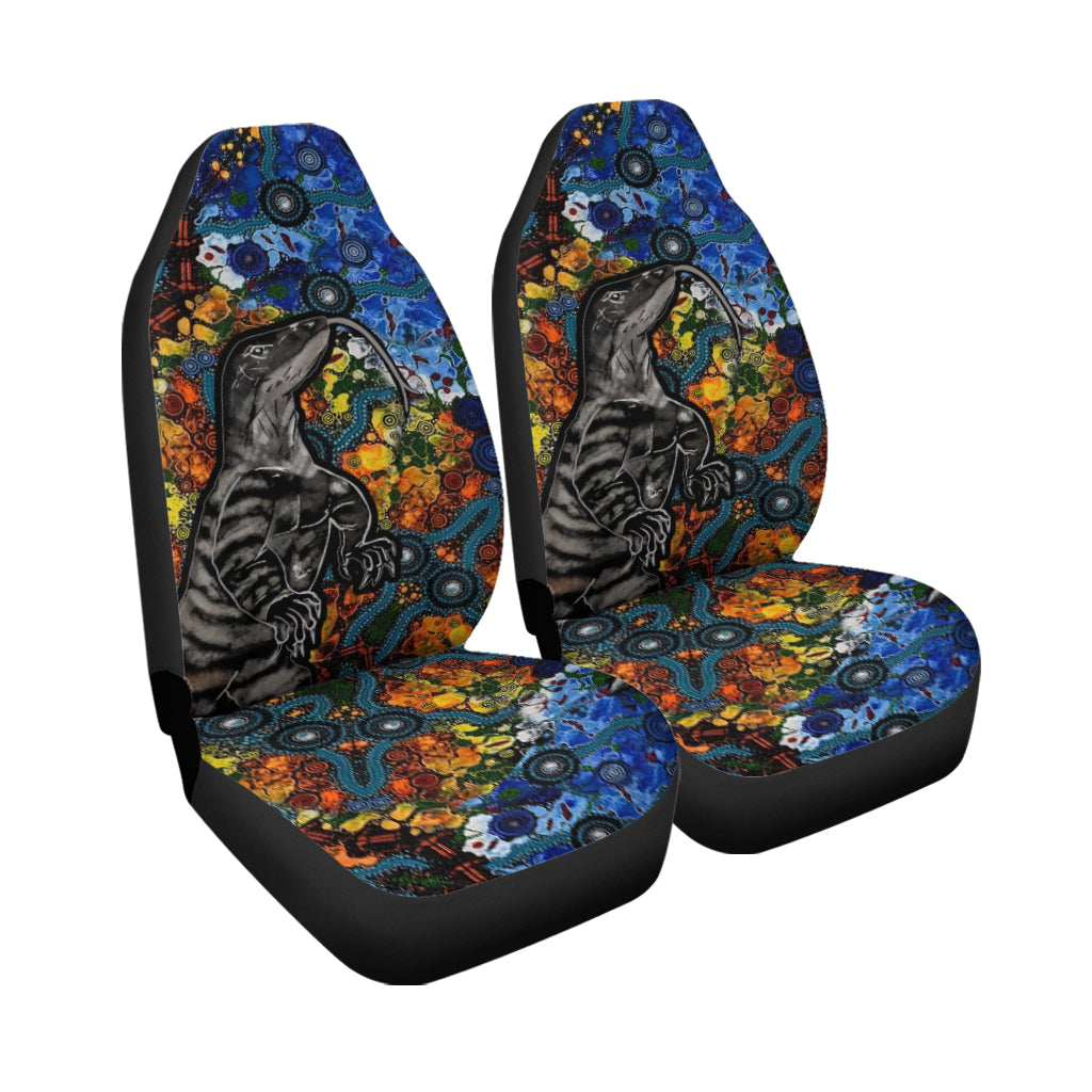 Aboriginal Lizard Tribal Car Seat Cover LT6