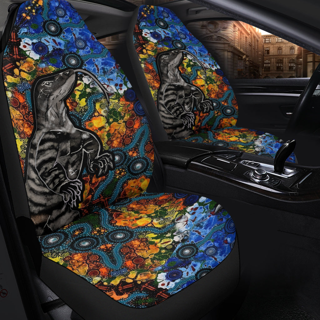 Aboriginal Lizard Tribal Car Seat Cover LT6