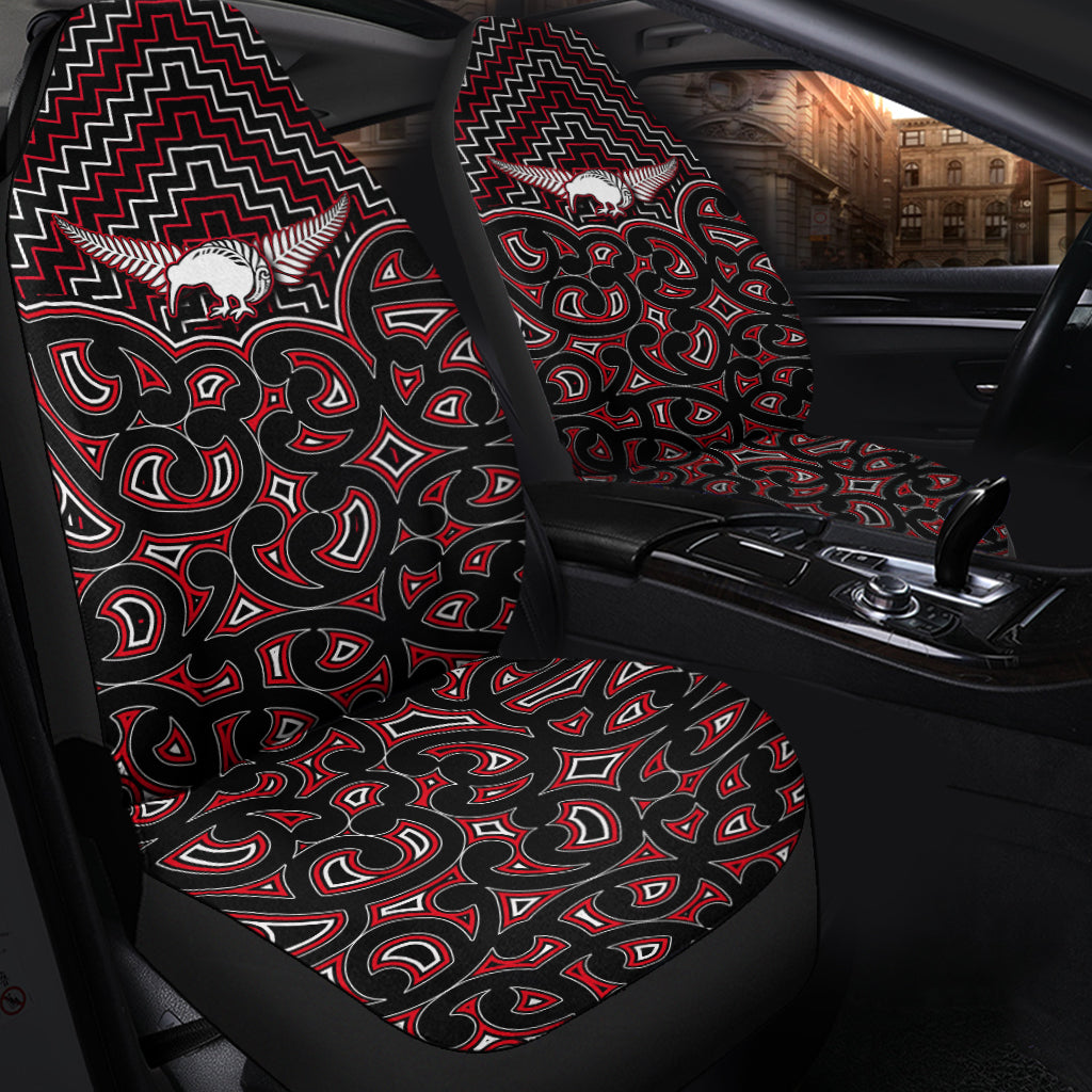 new-zealand-car-seat-cover-maori-graphic-tee-patterns-red