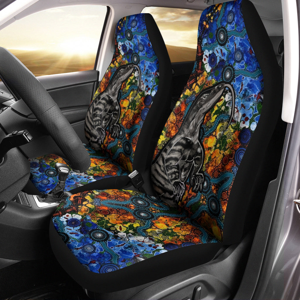 Aboriginal Lizard Tribal Car Seat Cover LT6