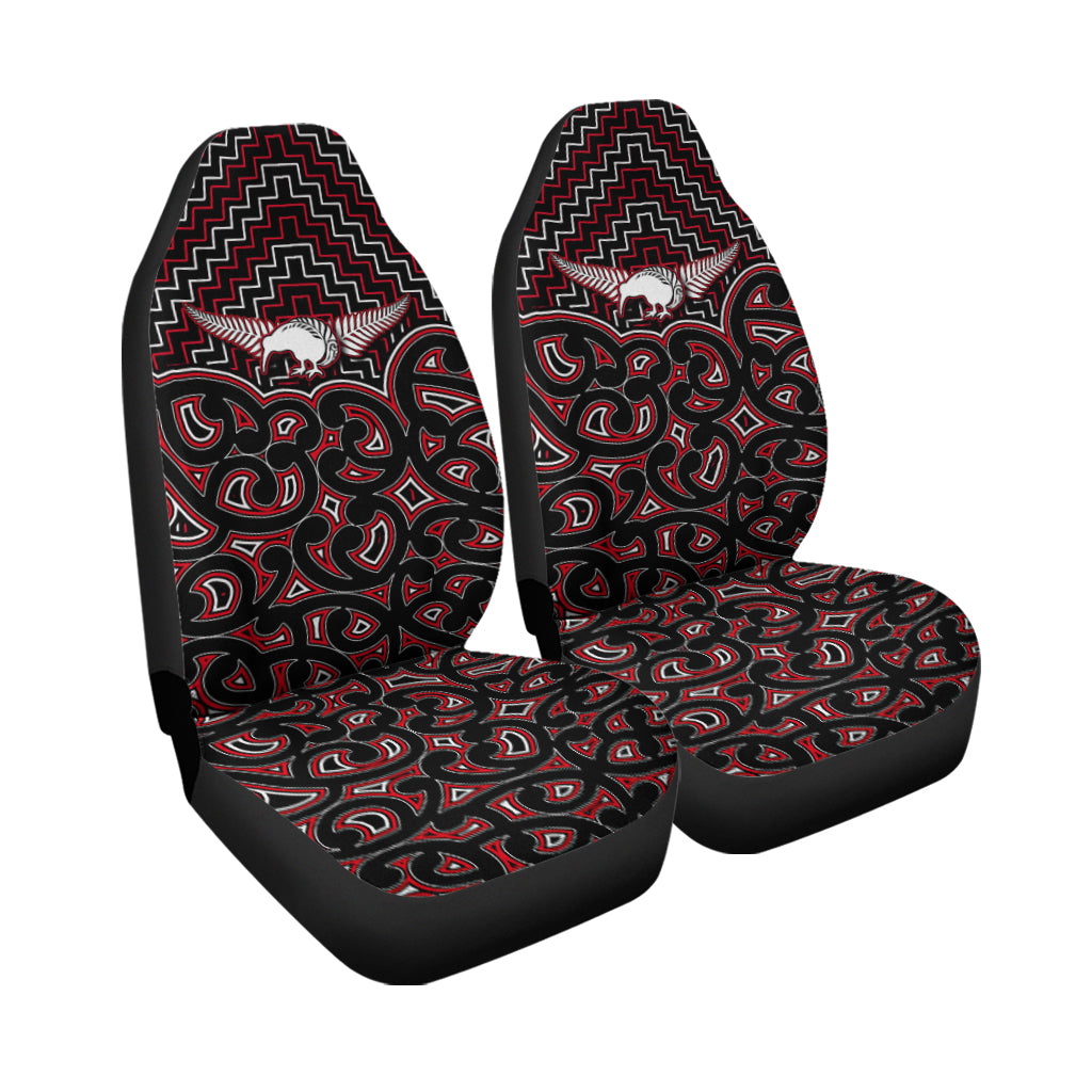 new-zealand-car-seat-cover-maori-graphic-tee-patterns-red