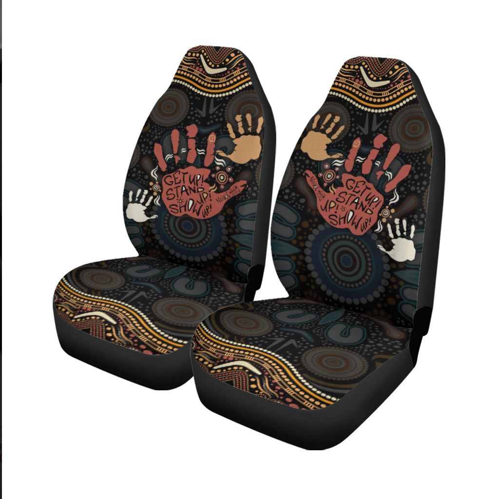 naidoc-week-2022-car-seat-cover-aboriginal-art-hand-stencils