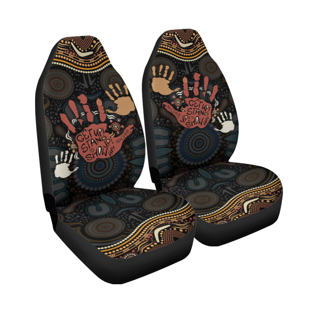 naidoc-week-2022-car-seat-cover-aboriginal-art-hand-stencils