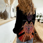 aboriginal-in-my-heart-hand-with-turtle-women-casual-shirt