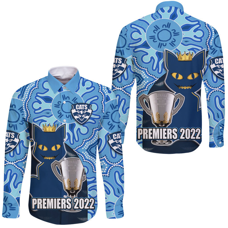 cats-football-2022-premiers-hawaii-long-sleeve-button-shirt-geelong-indigenous-style