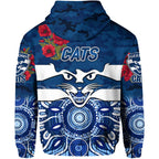 Geelong	Cats ANZAC Zip Up And Pullover Hoodie Indigenous Vibes LT8