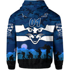 (Custom Personalised) Geelong	Cats ANZAC Zip Up And Pullover Hoodie Simple Style LT8