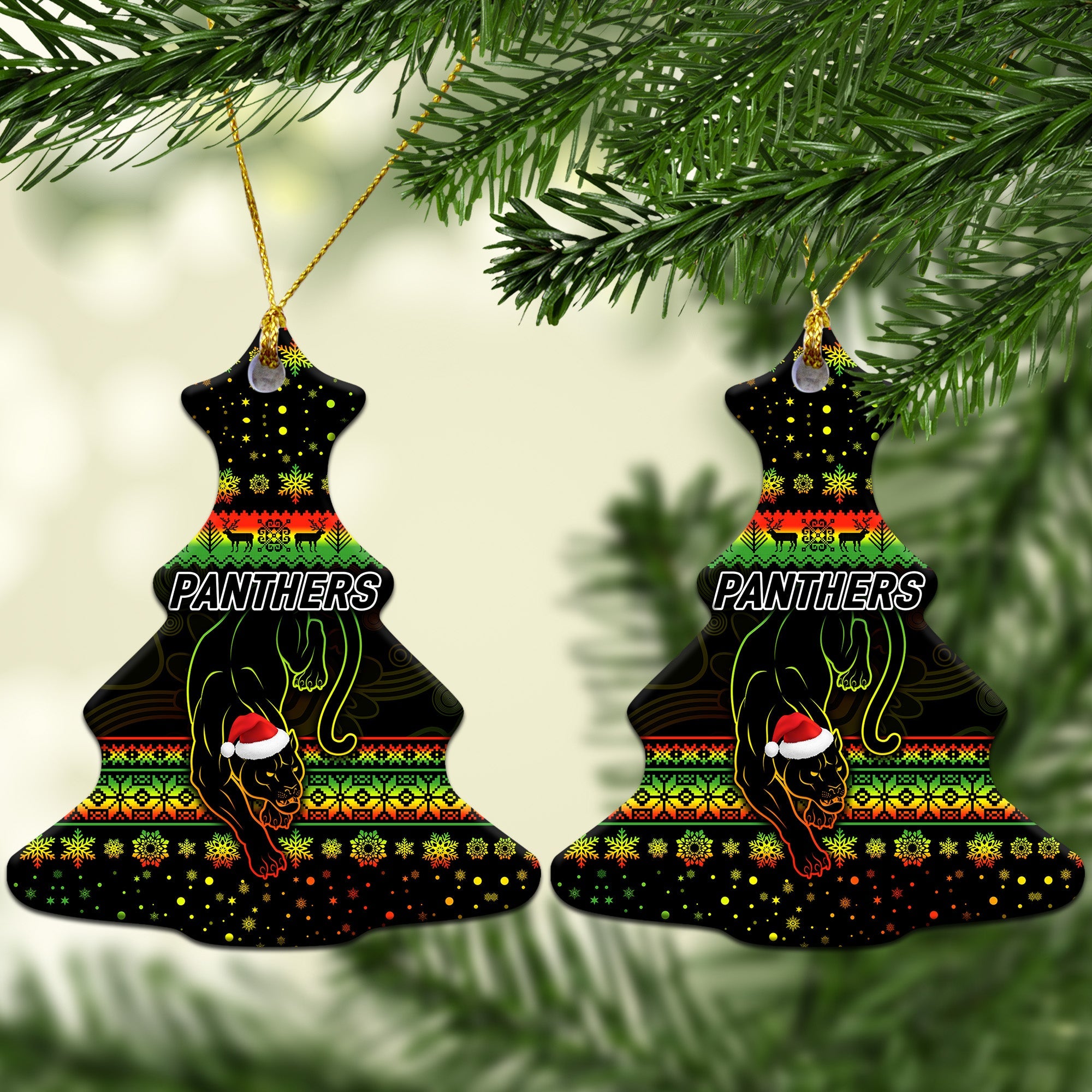 penrith-panthers-christmas-ornament-simple-style