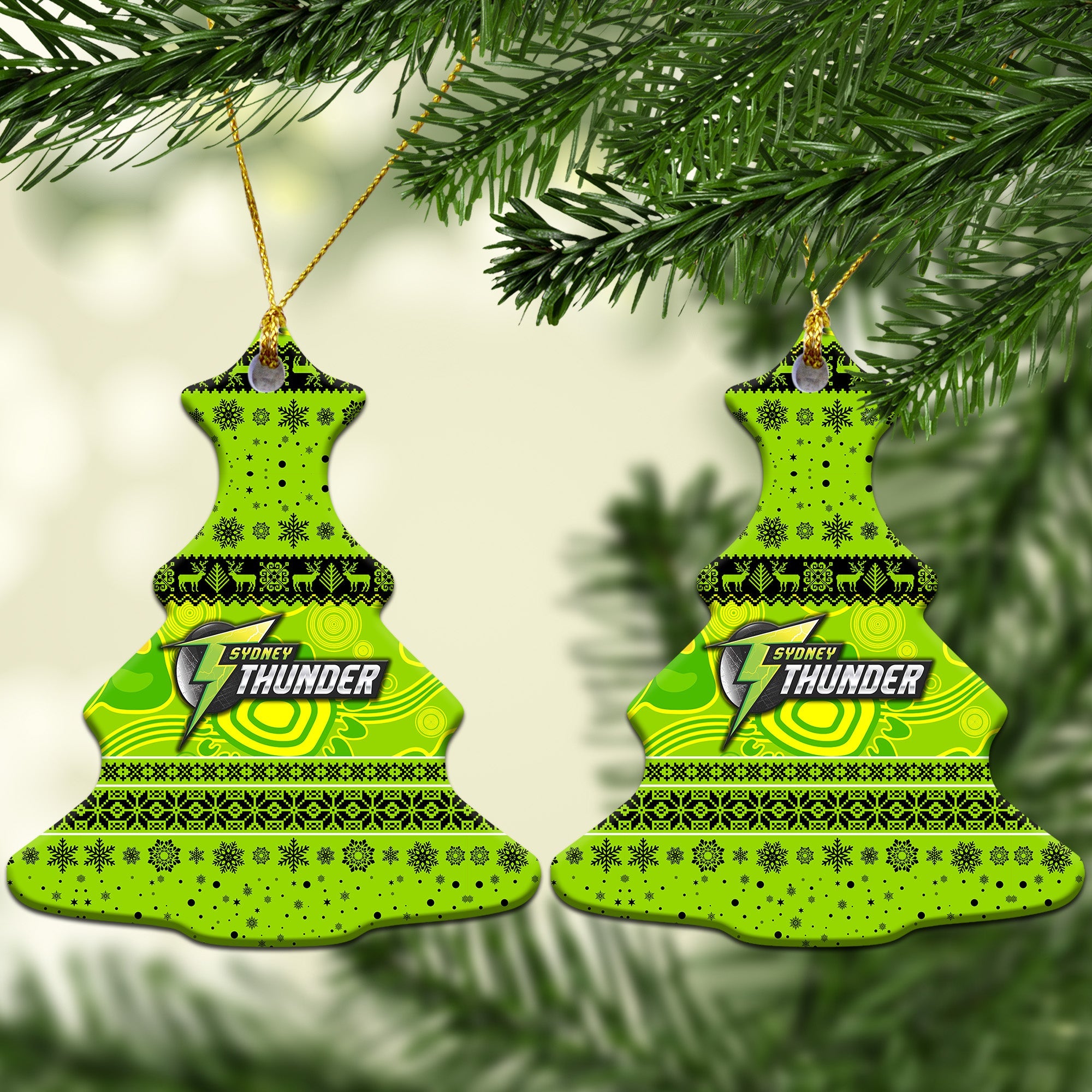 sydney-thunder-christmas-ornament-simple-style