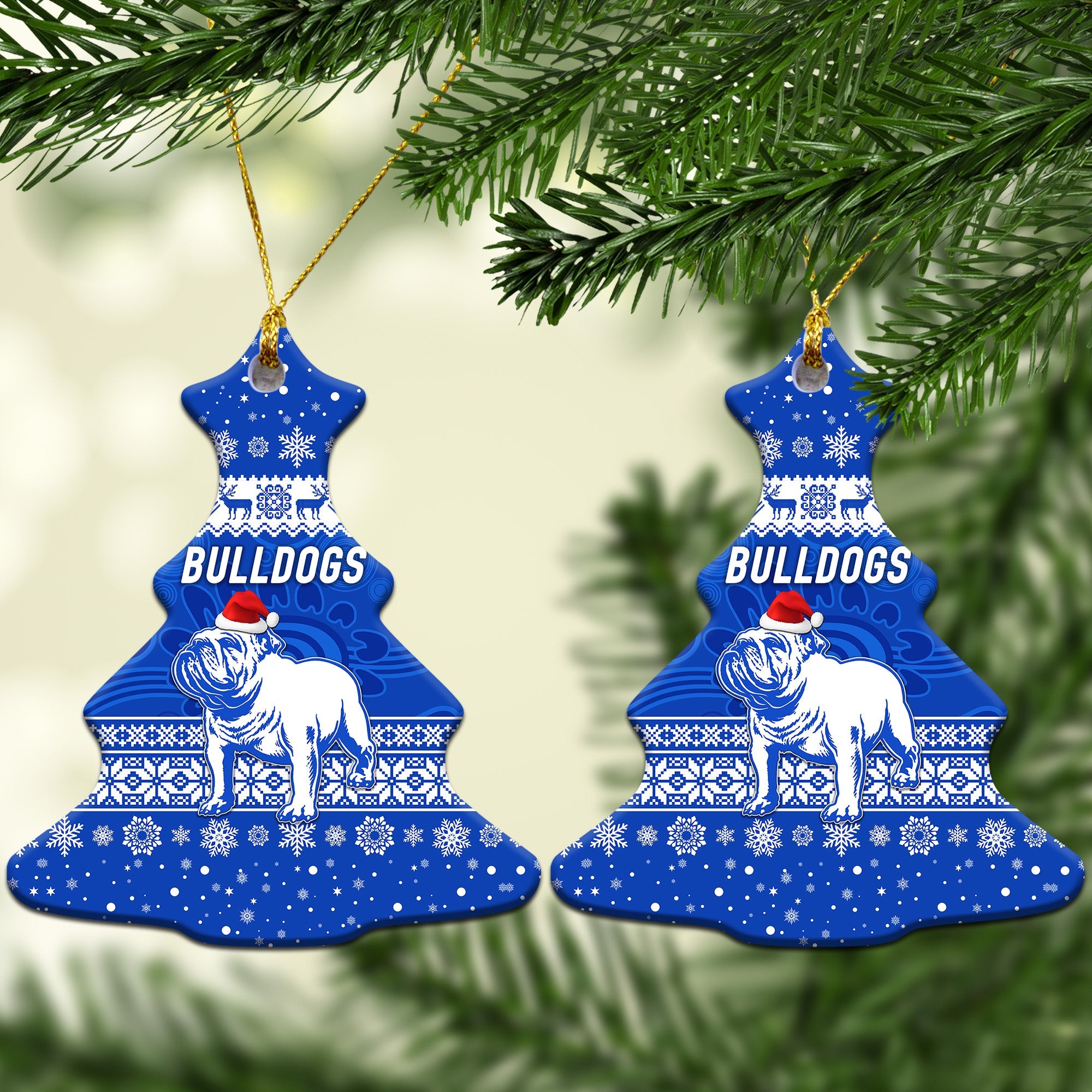 canterbury-bankstown-bulldogs-christmas-ornament-simple-style-blue
