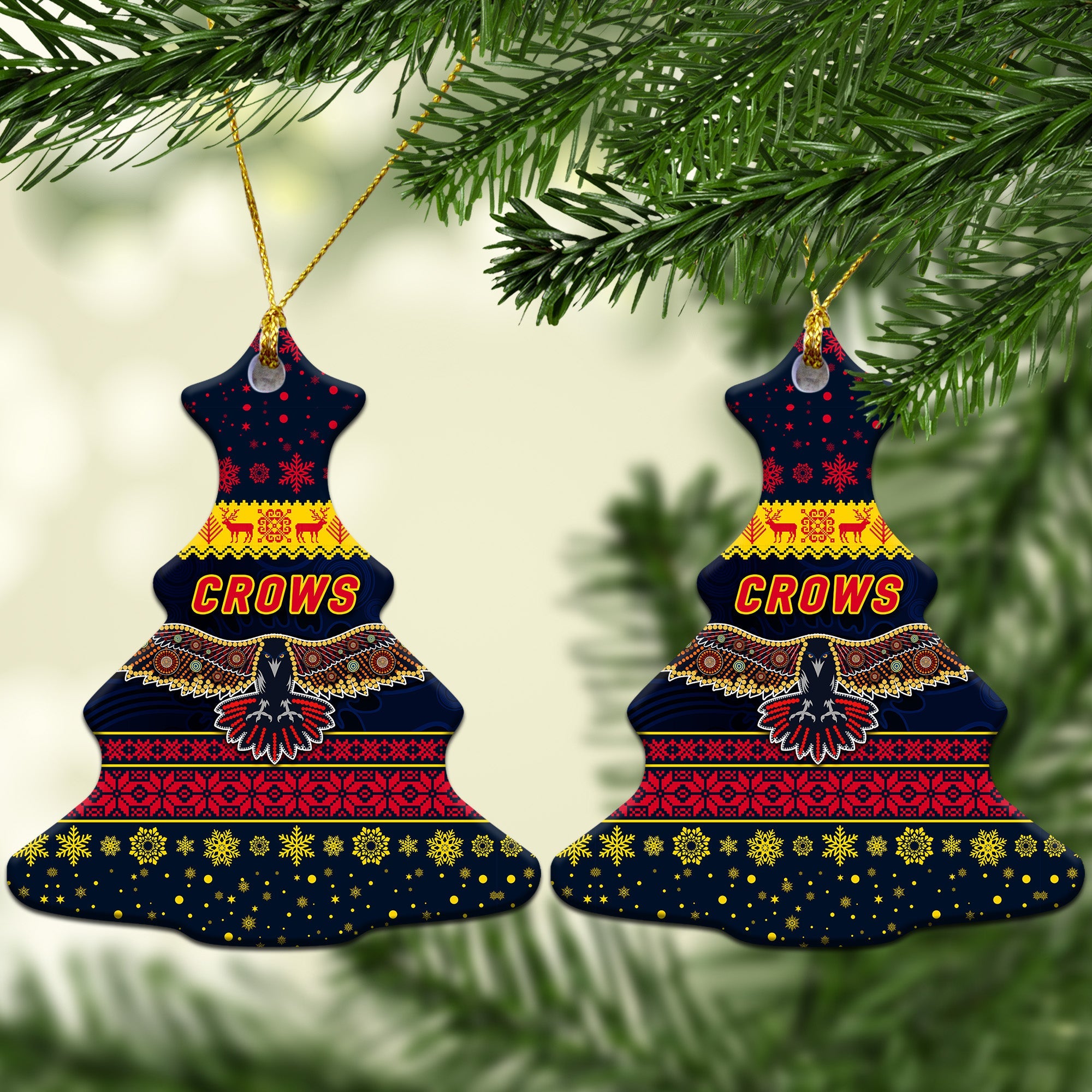 adelaide-crows-christmas-ornament-simple-style