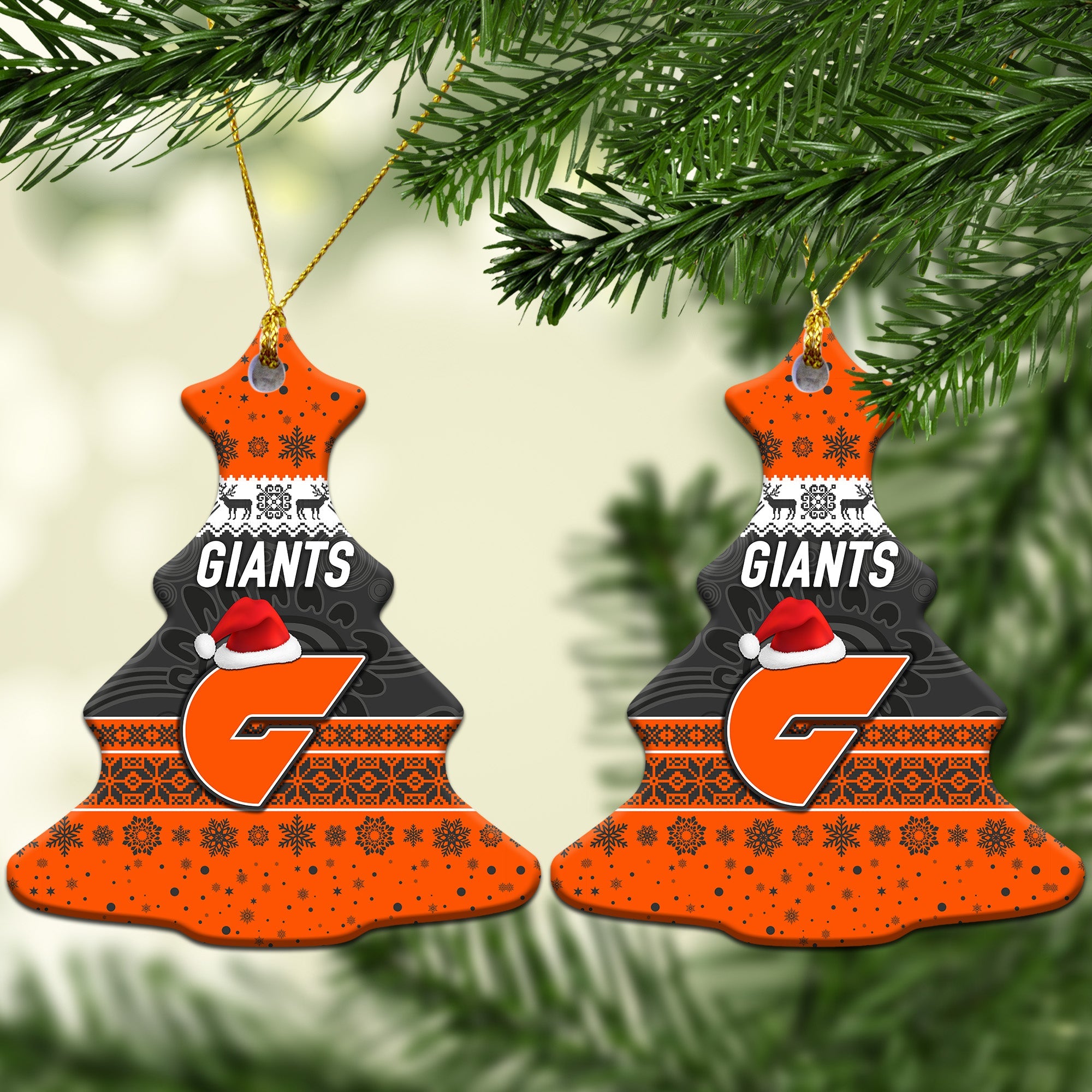 greater-western-sydney-giants-christmas-ornament-simple-style