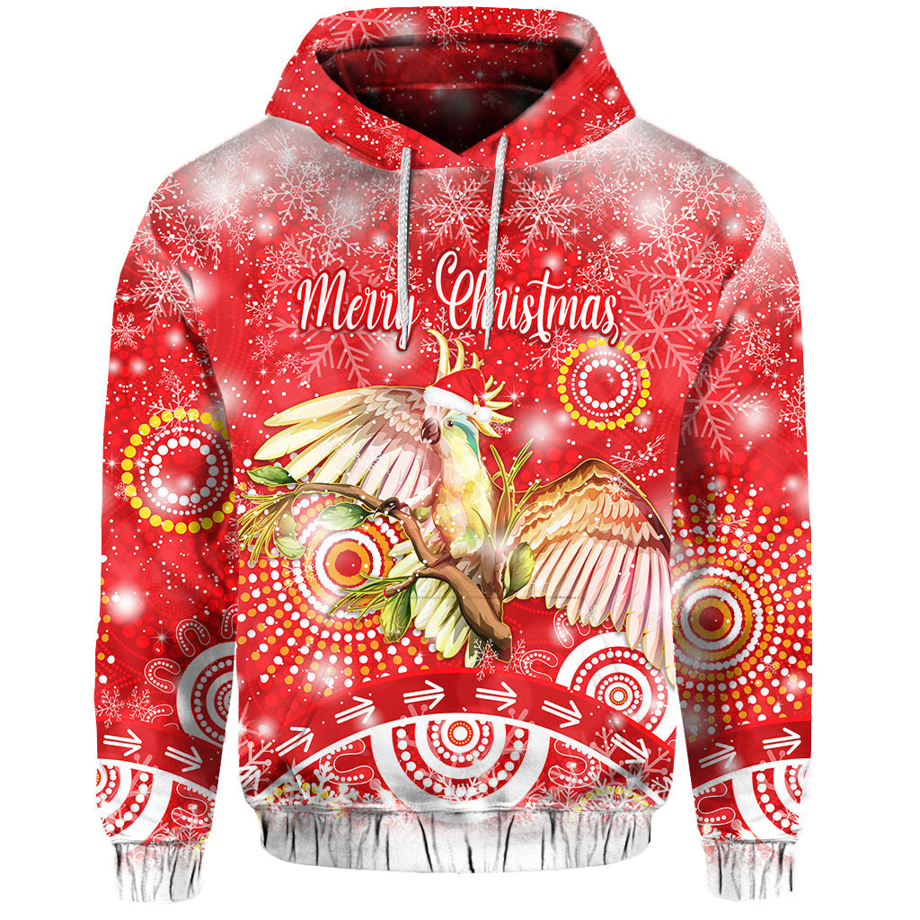 custom-personalised-australia-cockatoo-christmas-hoodie-original-style-red