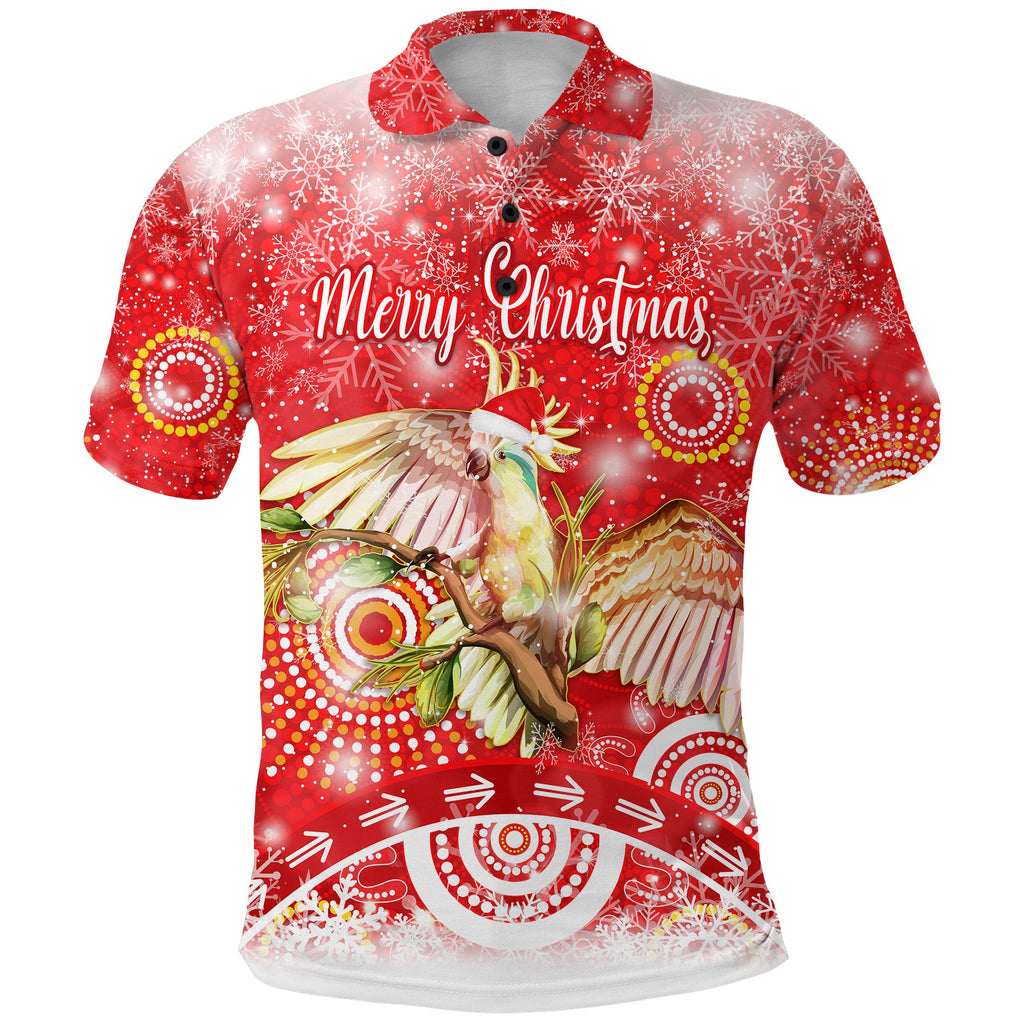 australia-cockatoo-christmas-polo-shirt-original-style-red