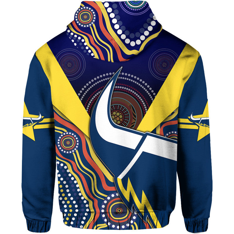 cowboys-rugby-zip-up-and-pullover-hoodie-indigenous-arboriginal-dot-paint-navy-style