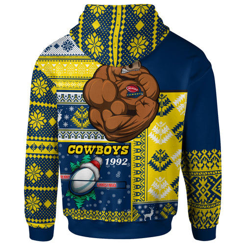 cowboys-rugby-hoodie-custom-christmas-snowflakes-cowboys-mascot-hoodie