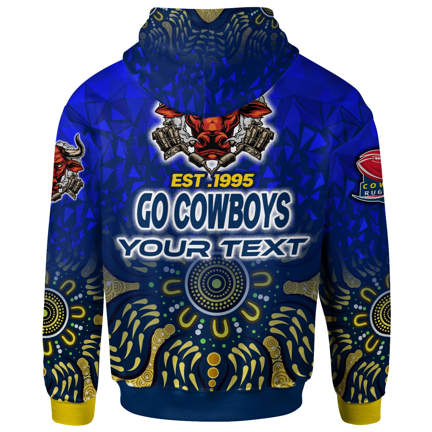 cowboys-rugby-hoodie-custom-rugby-ball-go-cowboys-aboriginal-patterns-hoodie