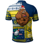 cowboys-rugby-polo-shirt-custom-christmas-snowflakes-cowboys-mascot-polo-shirt
